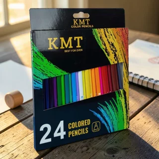 مداد رنگی ۲۴ رنگ کی ام تی (KMT) مدل Classic