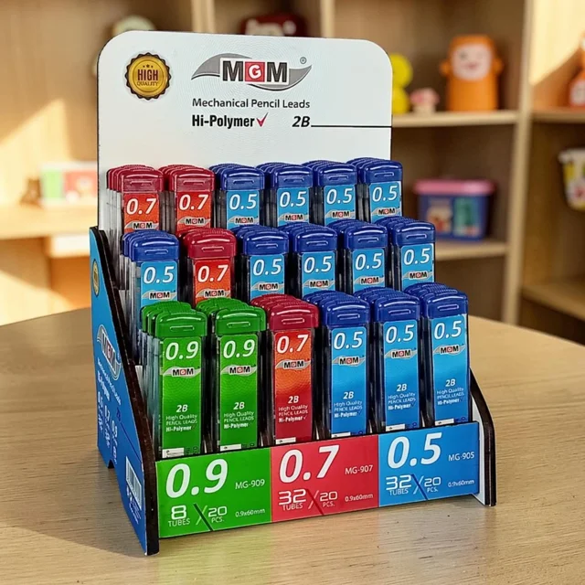 مغز مداد نوکی ام جی ام (MGM) مدل Hi-Polymer - ضخامت 0.5، 0.7 و 0.9 میلی‌متر