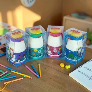 تراش و پاک‌کن مخزن‌دار فانتزی اسکول مکس (School Max) طرح فلاسک کد AF43